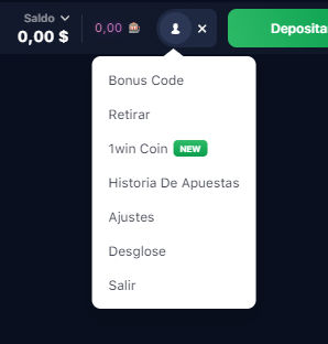 Retirar dinero en 1Win